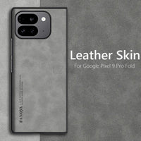 Luxury Retro Leather Skin Feel Case For Google Pixel 9 Pro Fold