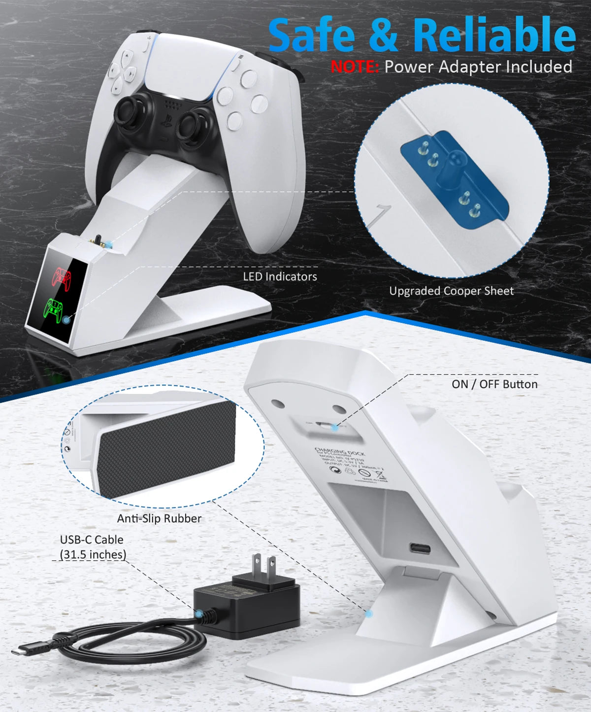 PlayStation 5 DualSense Controller Charger Stand