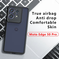 Shockproof Clear PC TPU Edge Case for Motorola Edge 50 Pro