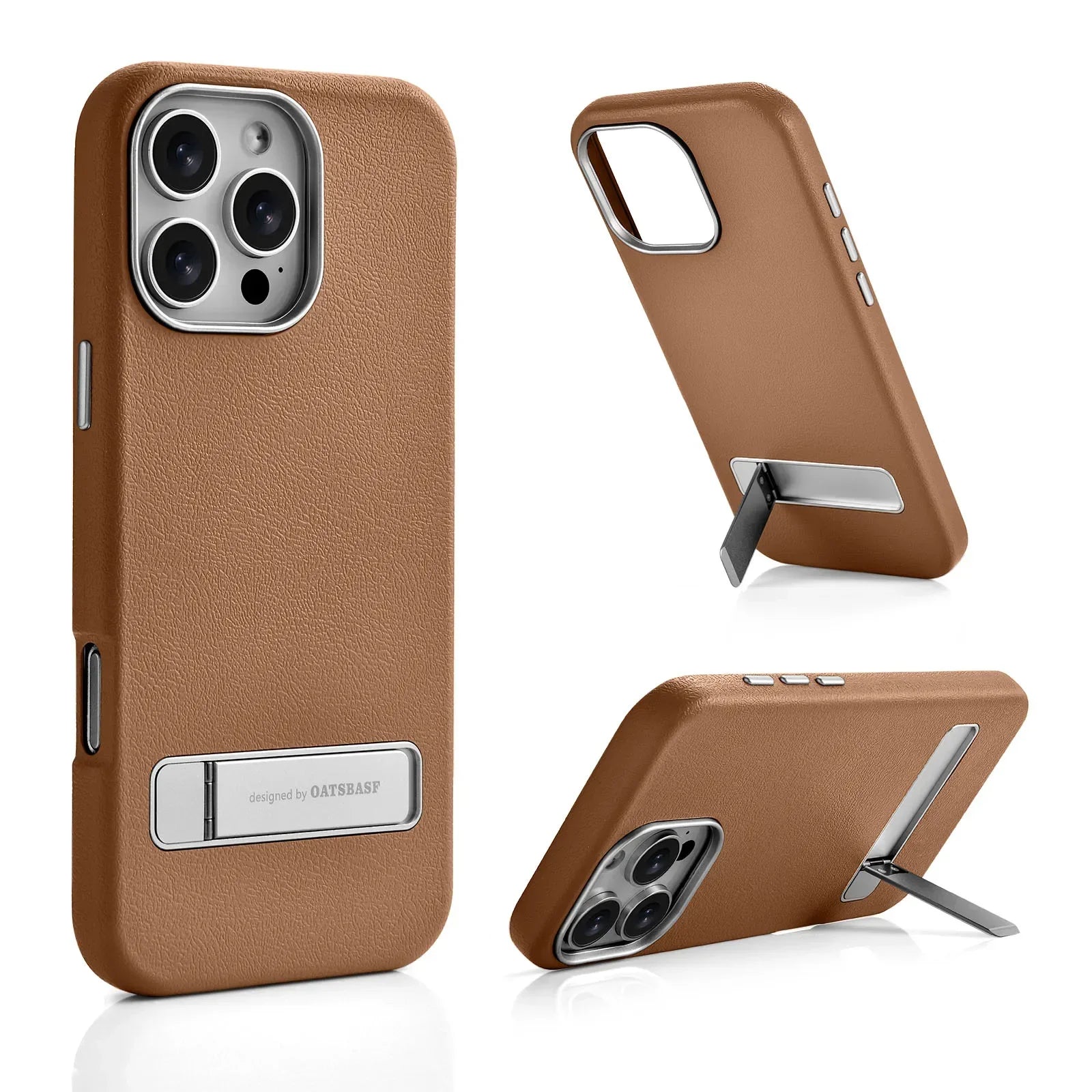 Shockproof Magsafe Case with Metal Kickstand for iPhone 16 Pro and iPhone 16 Pro Max