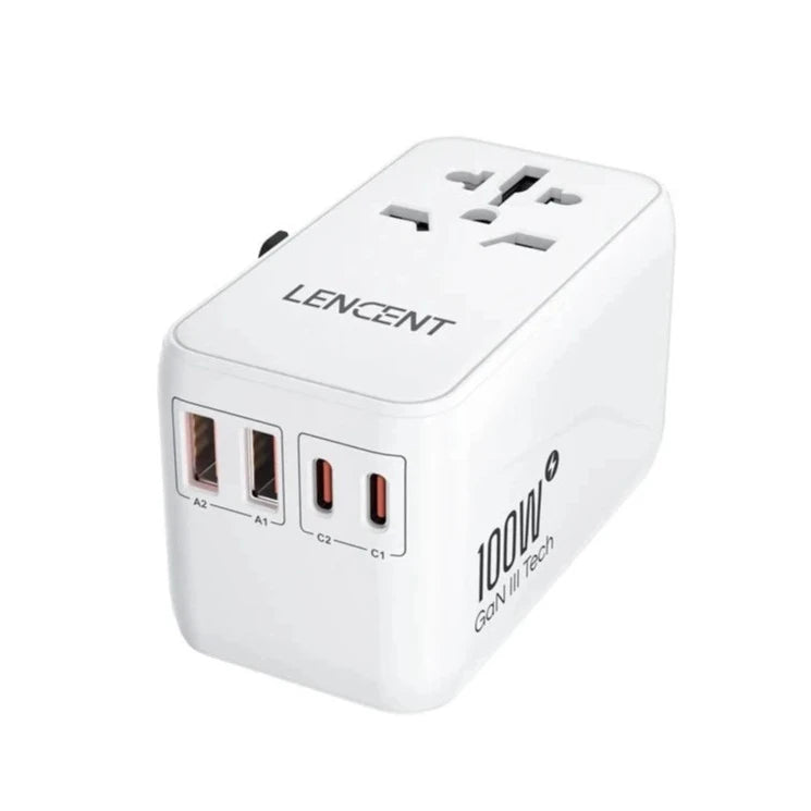 LENCENT 100W GaN Universal Travel Adapter