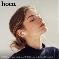 HOCO EQ22 Wireless Earbuds with Active Noise Cancellation and NFC Technology