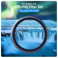 TELESIN CPL ND8 ND16 ND32 Lens Filter Set with Aluminium Alloy Frame for DJI OSMO Action 4