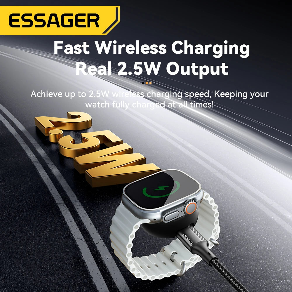 Essager Magnetic Wireless Charger for Apple Watch – Seamless Charging Anywhere