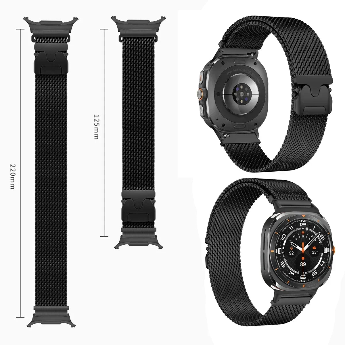 Milanese Loop Magnetic Wrist Band for Samsung Galaxy Watch Ultra