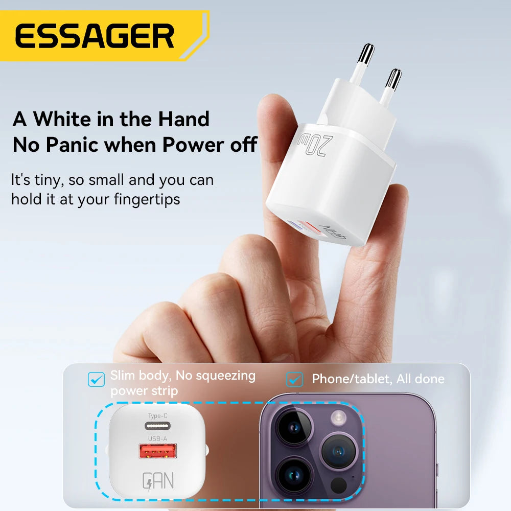 Essager 20W GaN USB Type-C Charger