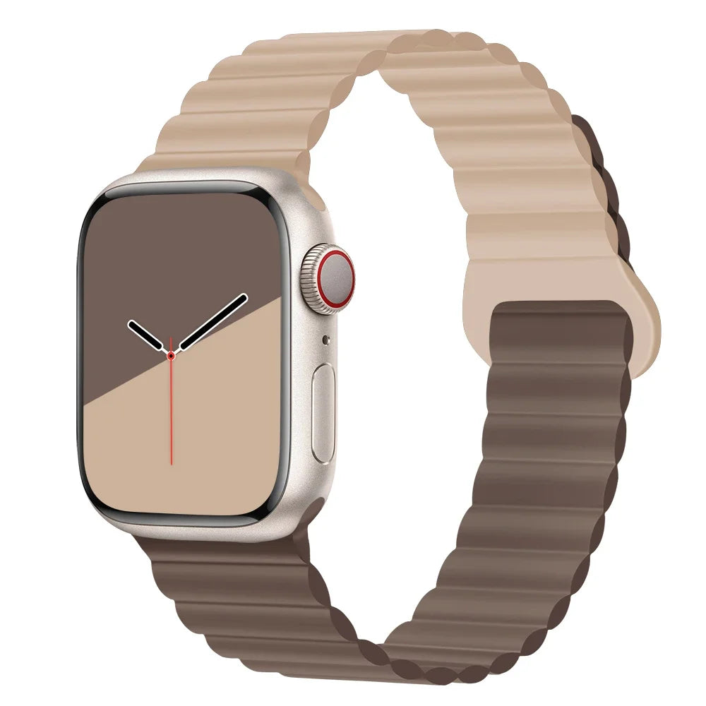 Lightweight Silicone Magnetic Band for Apple Watch