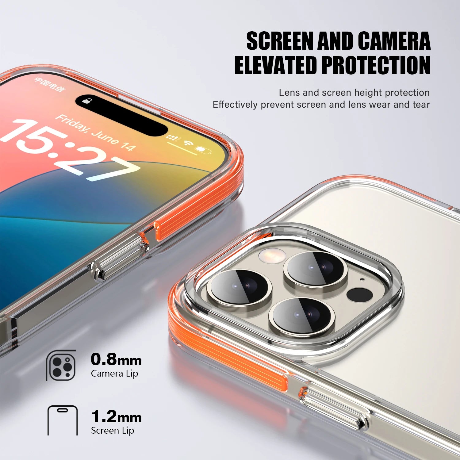 Clear Shockproof Case for iPhone 16 Pro & iPhone 16 Pro Max