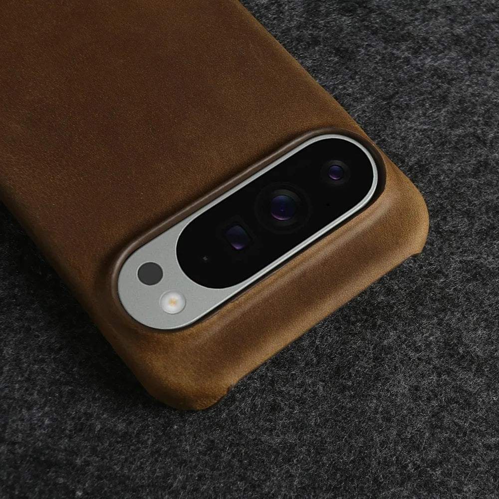 Premium Genuine Leather Shockproof Case for Google Pixel 9 Series