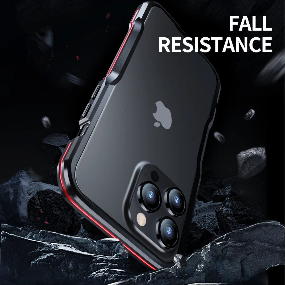 Aluminum Alloy Metal Frame Shockproof Case for iPhone 15 Series