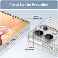 Transparent TPU Luxury Silicone Bumper Protector Case for Xiaomi Redmi Note 13