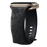 Engraved Silicone Sport Strap for Apple Watch