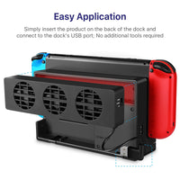 Nintendo Switch Game Console Dock Cooling Fan