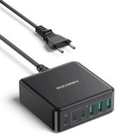 Rocoren 160W GaN USB-C Desktop Charger with 6 Ports