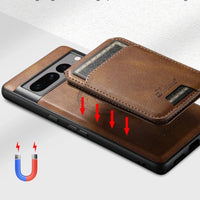 Luxury MagSafe Card Bag Wallet Leather Stand Case for Google Pixel 8 Series