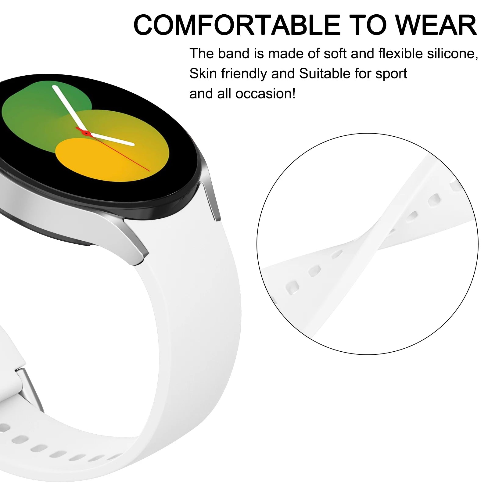 TPU Protective Shell Case + Strap for Samsung Galaxy Watch 7 – Durable & Stylish