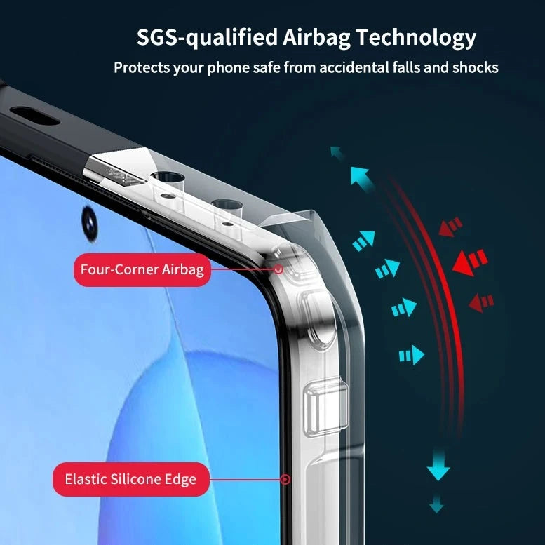 Airbag Anti-shock Transparent Acrylic & TPU Back Case for Xiaomi POCO F6 Series