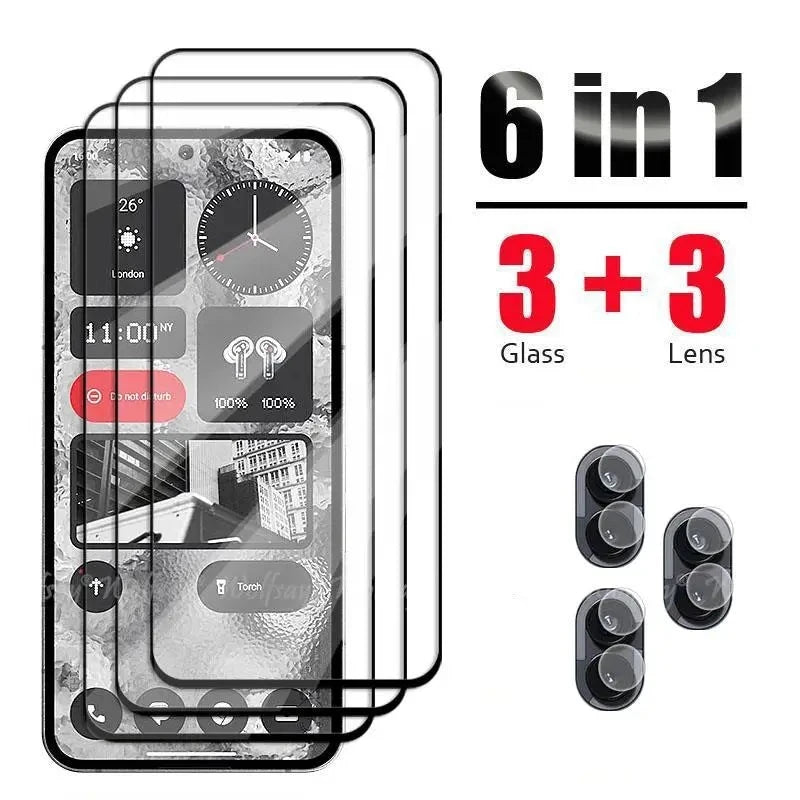 6-in-1 Tempered Glass Screen Protector Set for Nothing Phone 2