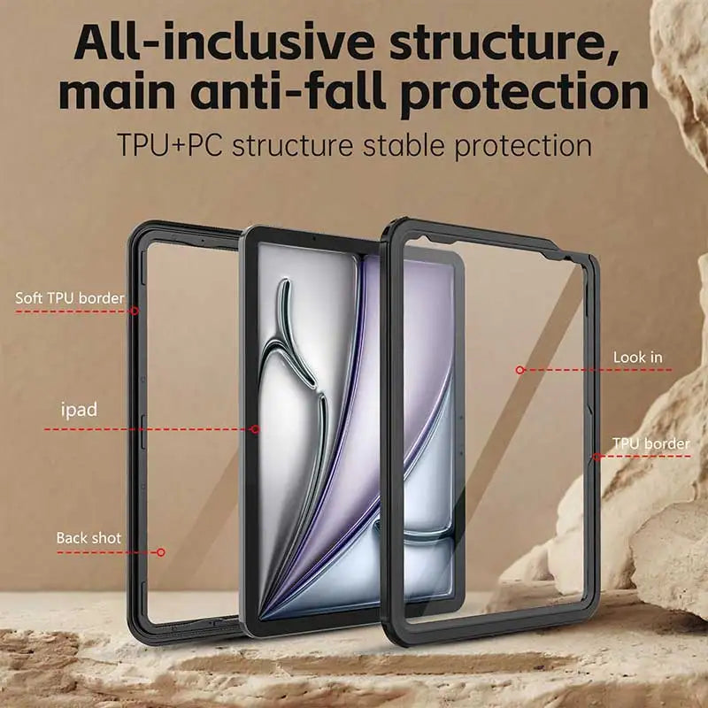 360° Waterproof Case for iPad Air (2024)