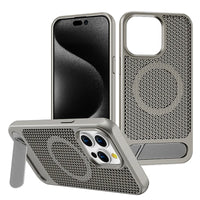 Sleek Metallic Heat Dissipation MagSafe Case for iPhone 15