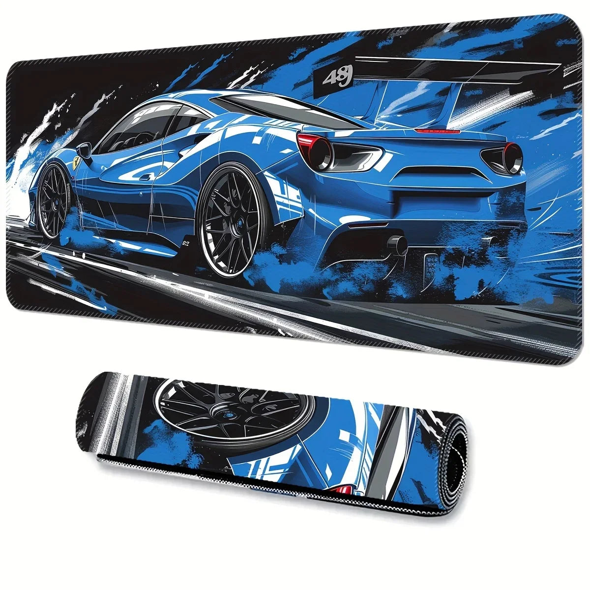 Cool Sports Car Print Large Mouse Pad