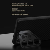 Aramid Fiber Magnetic Case with Kickstand for Samsung Galaxy S25 Ultra