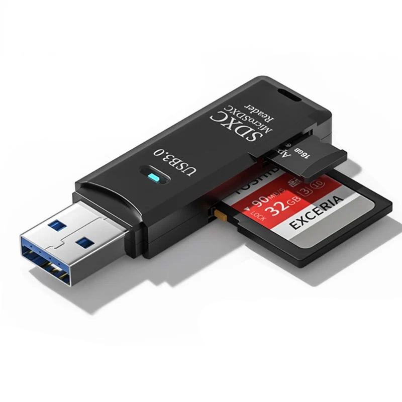 Cohai High Speed 2-in-1 USB 3.0 Multi Card Reader