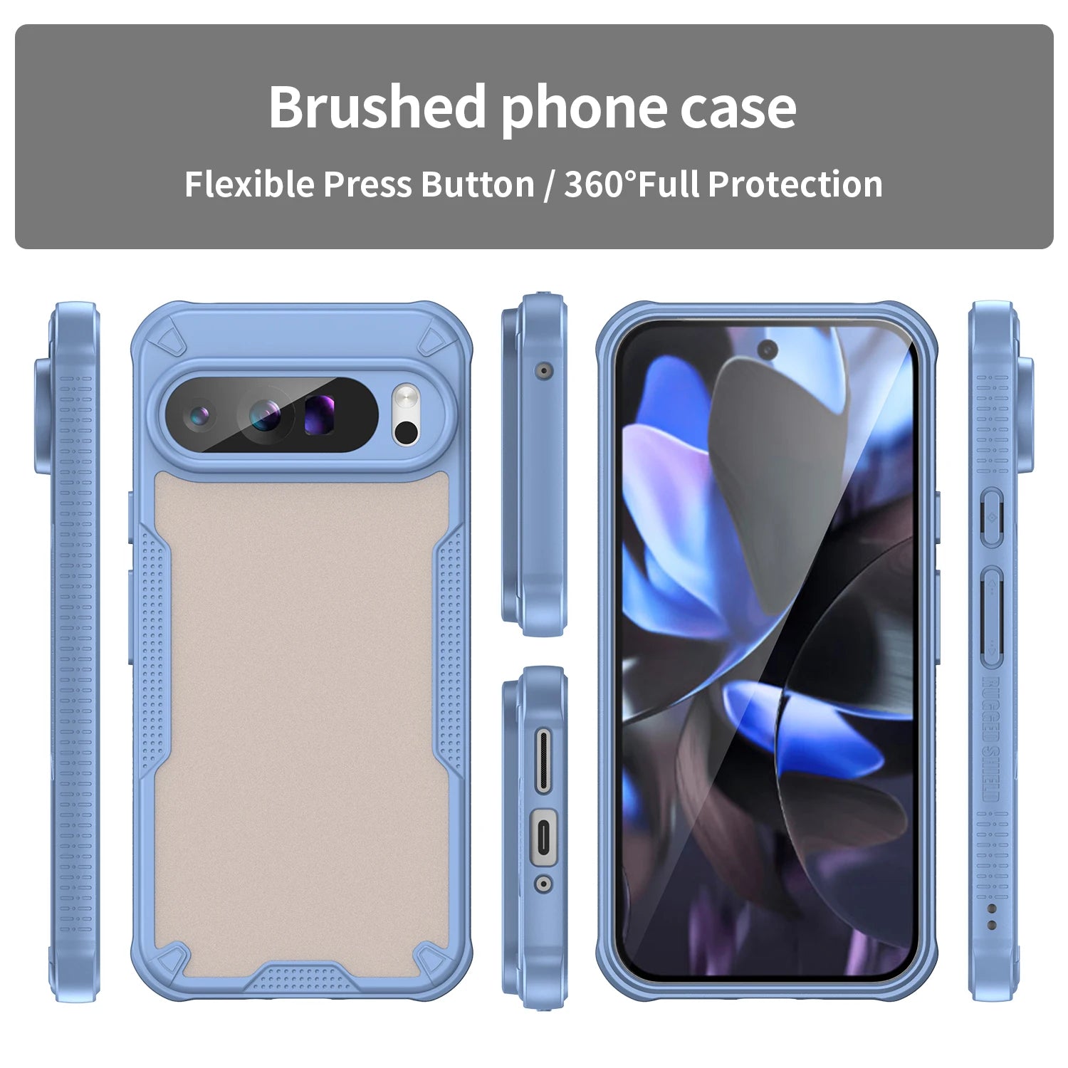 Semi-Transparent Frosted TPU Case for Google Pixel 9 Series