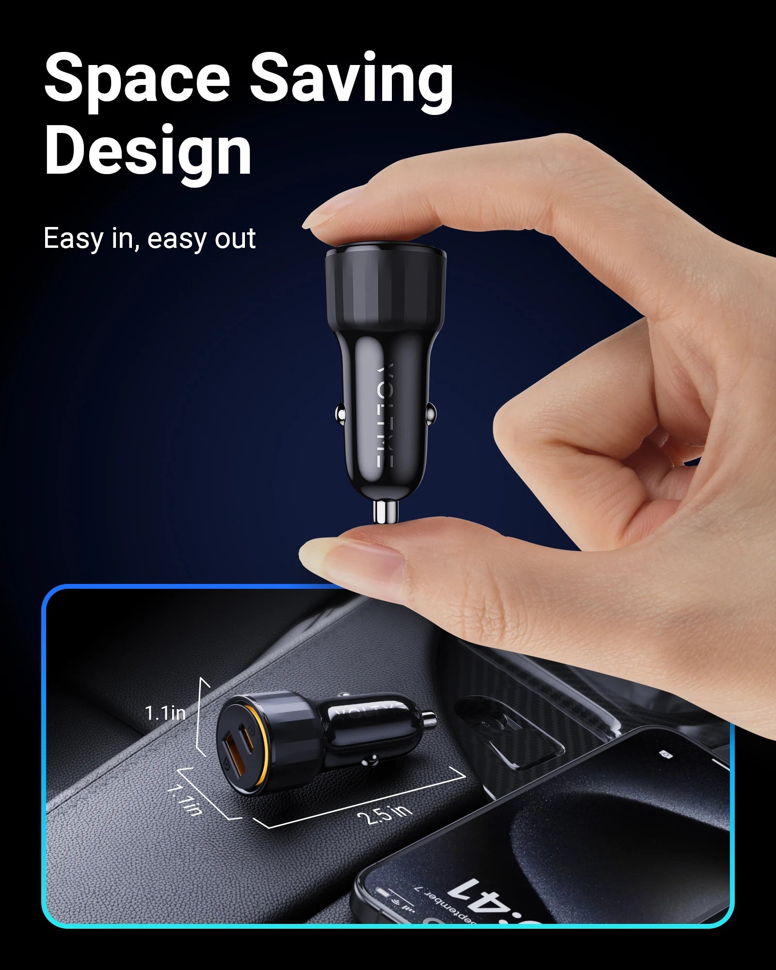 Voltme-Cazo 48W USB Type-C Car Charger