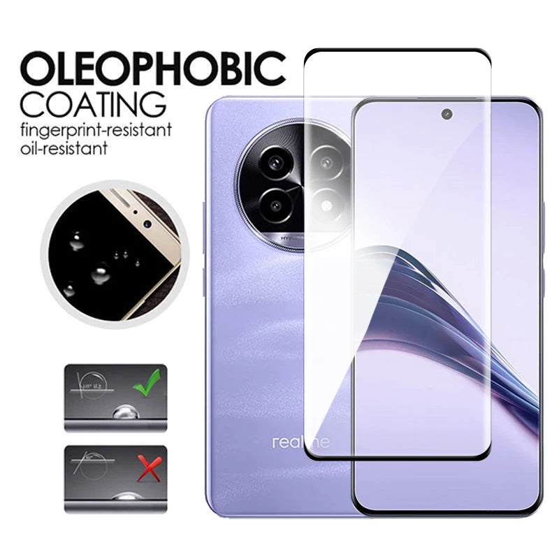 3D Curved Tempered Glass Screen Protector for Realme 13 Series - Full Coverage