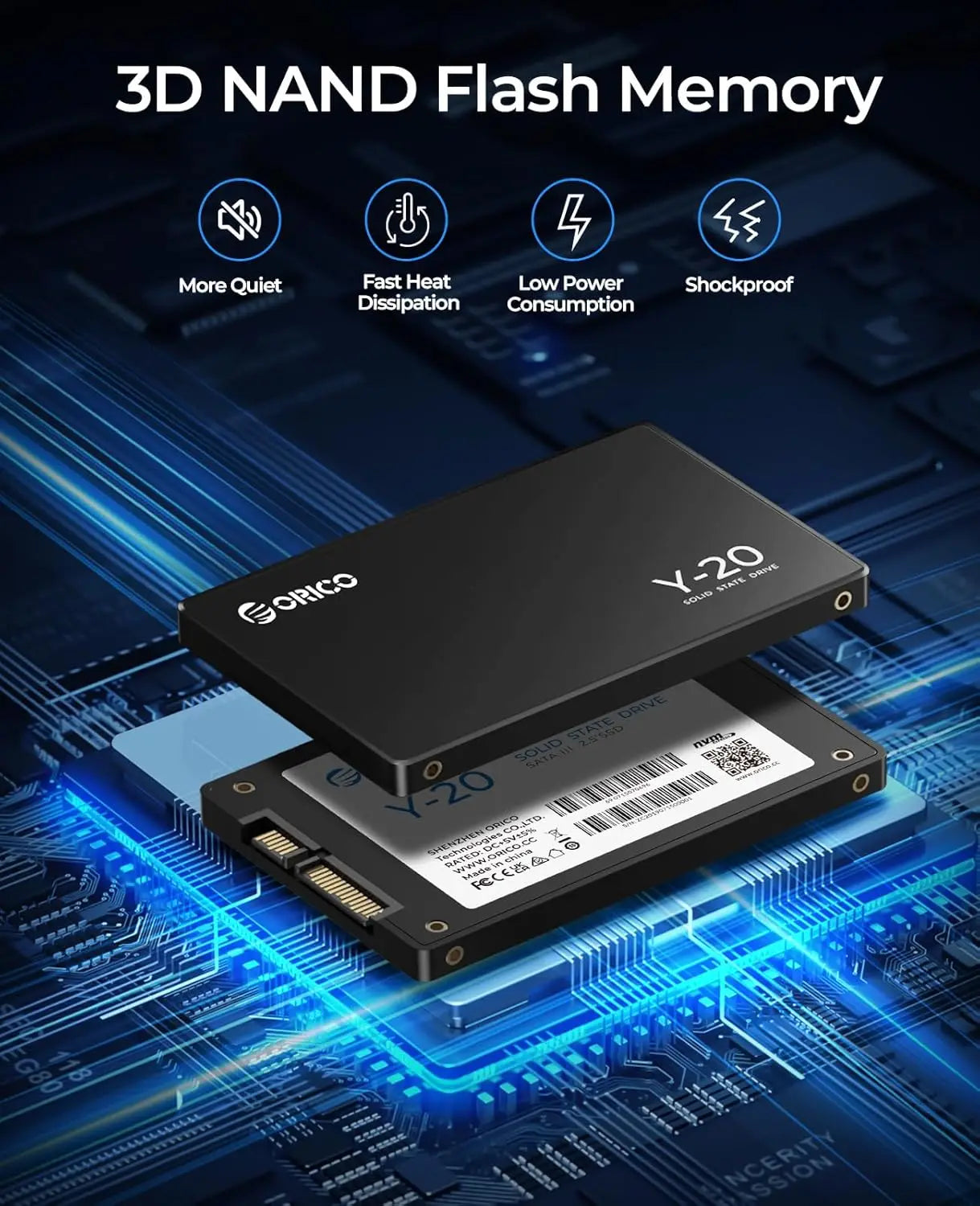 ORICO Y20 2.5'' SATA SSD – Reliable Speed for Everyday Performance