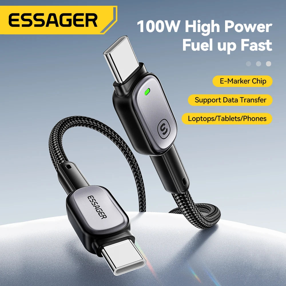 Essager 100W Type-C PD Fast Charging Cable