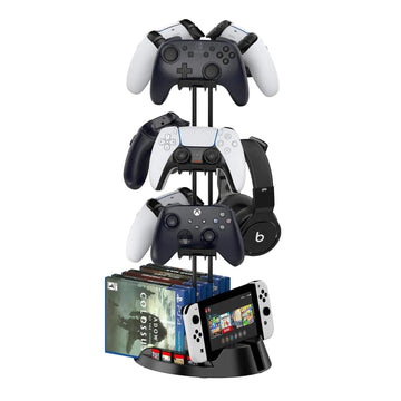 3-Tier Game Controller Holder & Universal Headphone Stand