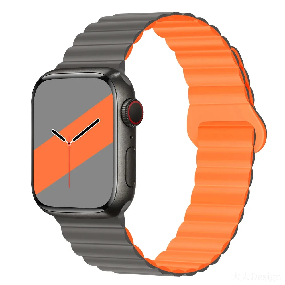 Lightweight Silicone Magnetic Band for Apple Watch