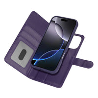 iPhone 15 Series Magnetic Wallet Case with Kickstand & Card Holder