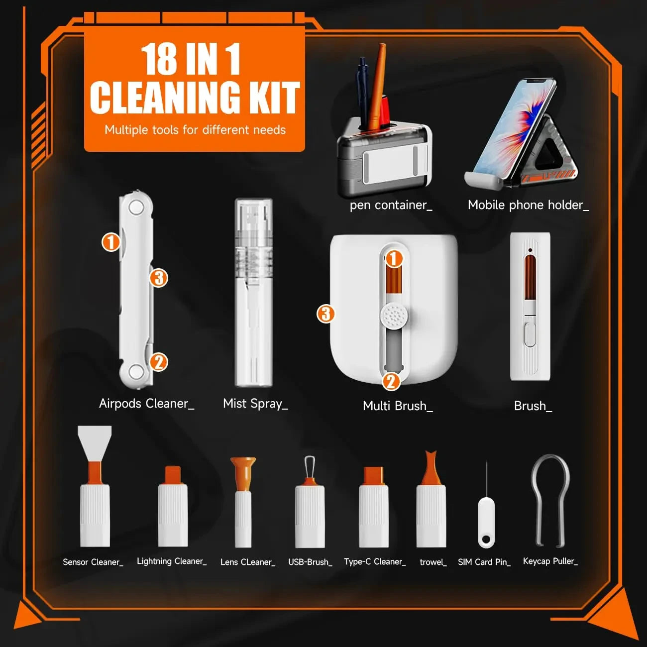 24-in-1 Laptop and Computer Cleaning Kit – Ultimate Tech Maintenance Set