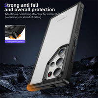 Frosted Anti-Slip Magnetic Suction Wireless Charging Phone Case for Samsung Galaxy S24 Series