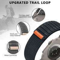 Braided Nylon Solo Loop Strap for Apple Watch