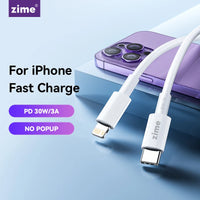 Zime PD 30W USB-C to Lightning usb Fast Charging Cable