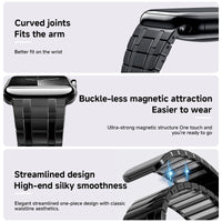 Magnetic Stainless Steel Strap for Apple Watch - Sophisticated & Secure