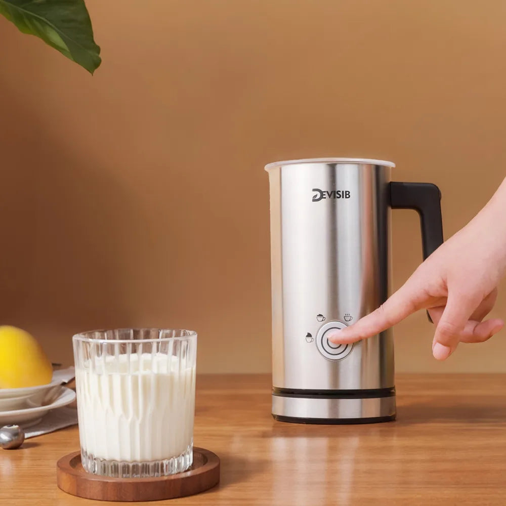 DEVISIB 4-in-1 Electric Milk Frother and Heater (EU Plug)