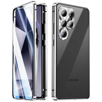 360 Protection Metal Magnetic Case with Glass for Samsung Galaxy S25 Ultra