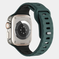 Premium Two-Tone Silicone Strap for Apple Watch