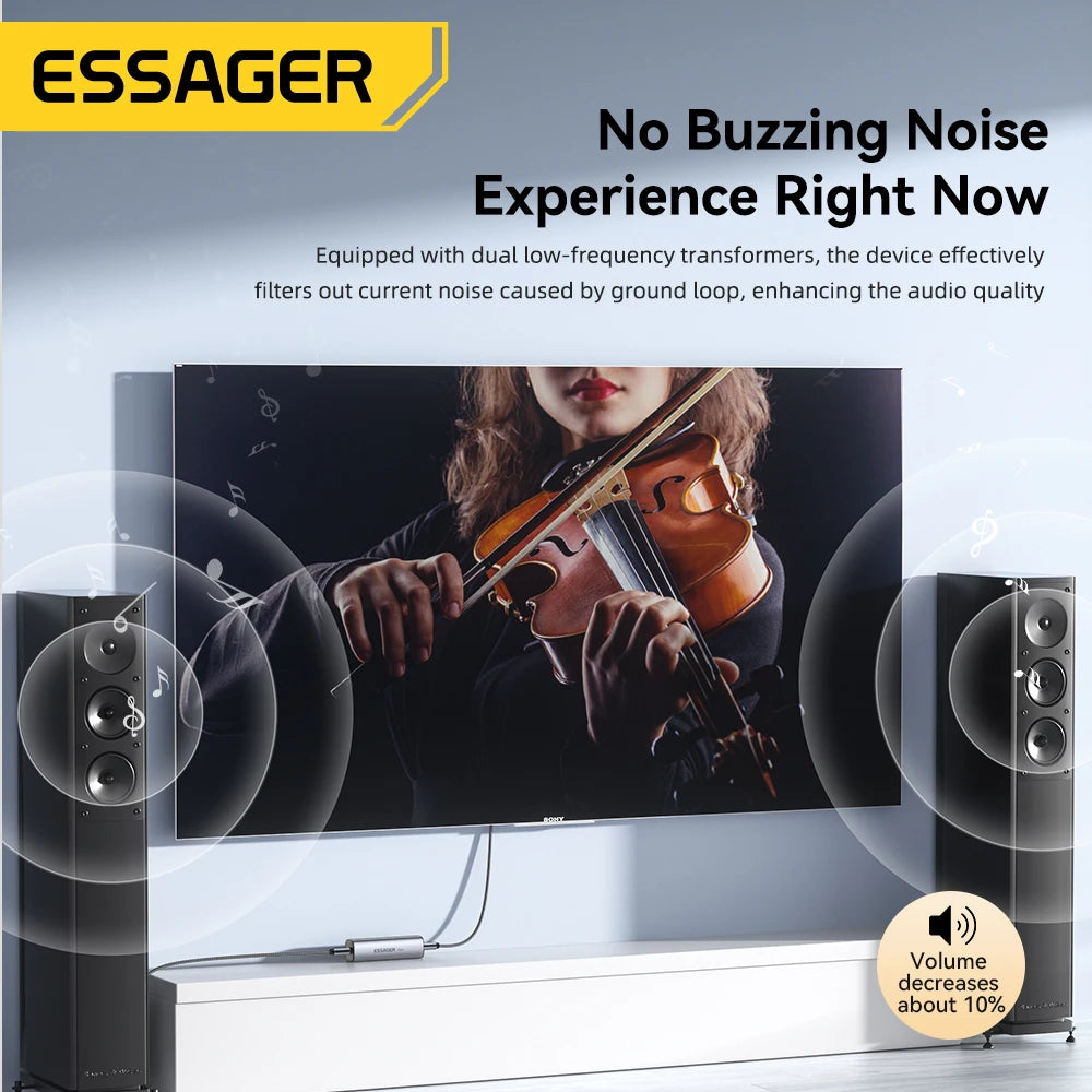 Essager 3.5mm Aux Audio Noise Filter