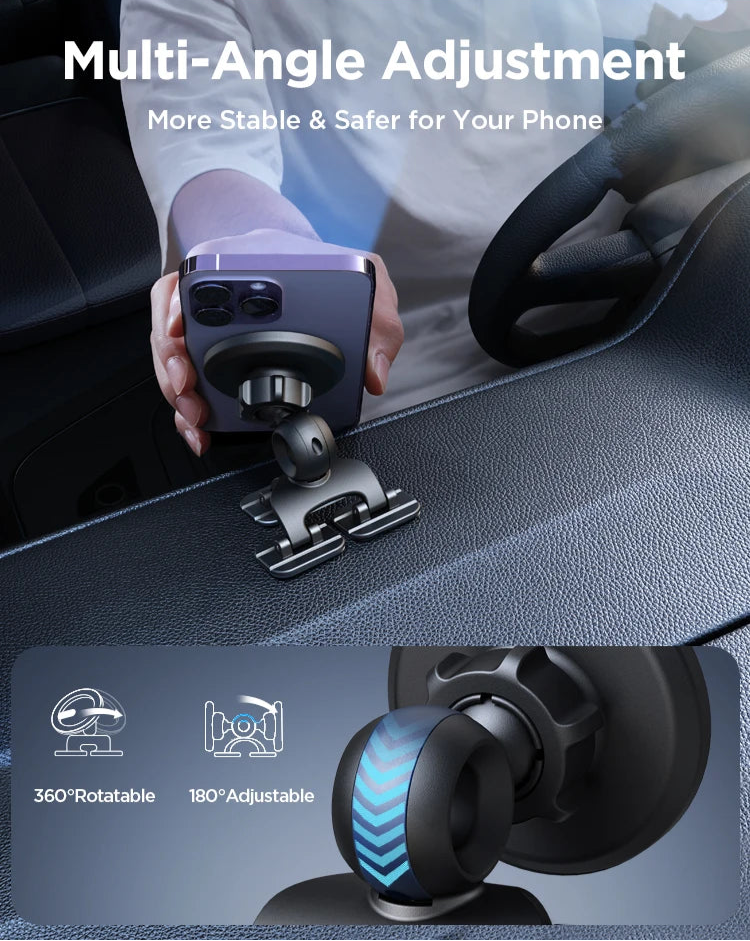 Magnetic Car Phone Holder for Any Surface with Full Adjustability