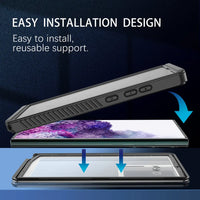 360 Full Protective Screen Armor Crystal Pouch Waterproof Case for Samsung Galaxy S23 Series