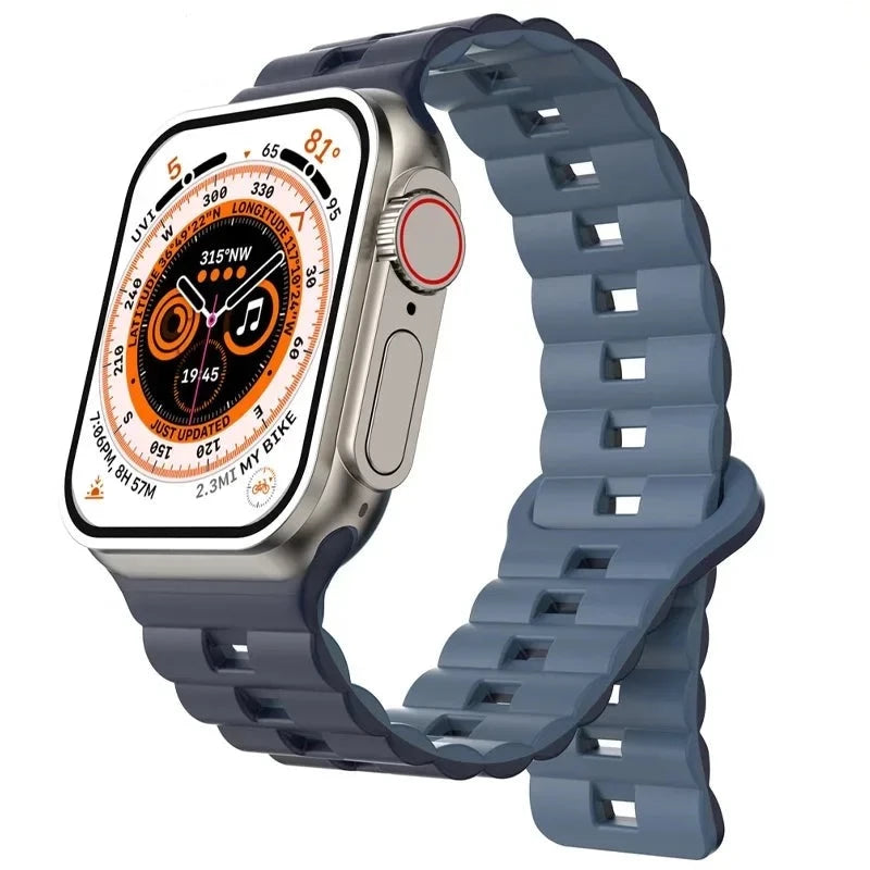 Soft Silicone Magnetic Strap for Apple Watch