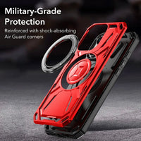 Shockproof Armor Phone Case with Rotating Bracket for iPhone 15 Series