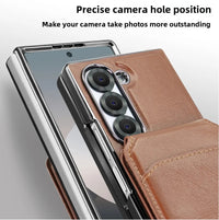 RFID Blocking Leather Wallet Case for Samsung Galaxy Z Fold 5