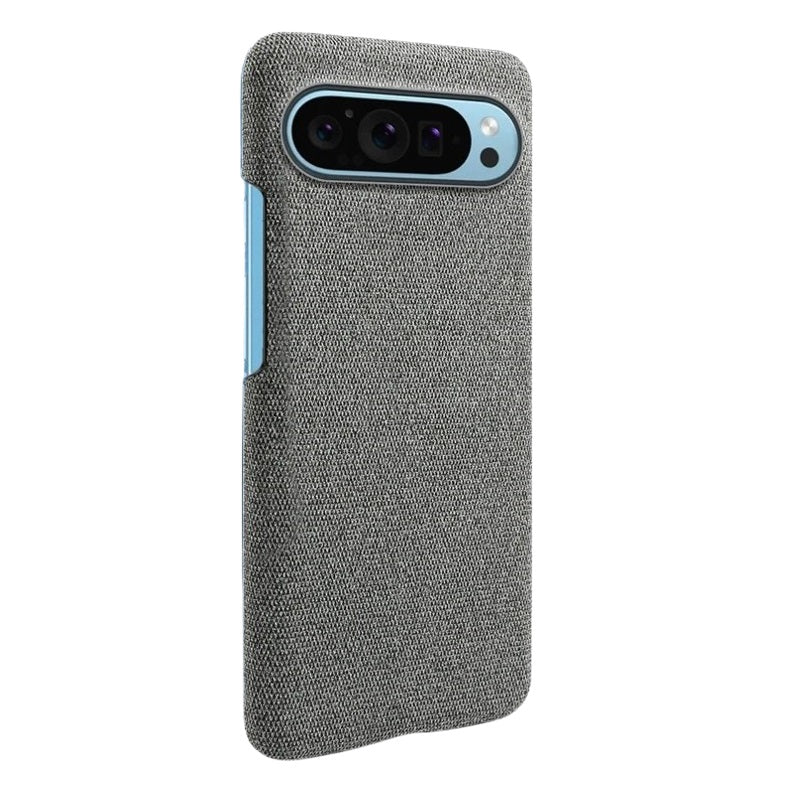 Ultra Thin Hard PC Anti-slip Case with Woven Textile Fabric Cloth Back for Google Pixel 8 Series